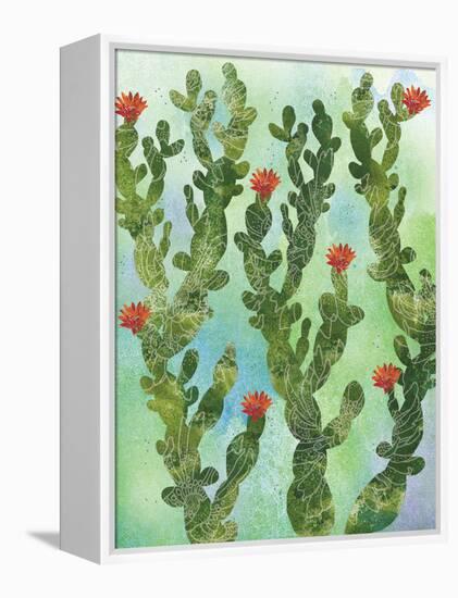 Cactus Vines-Bee Sturgis-Framed Stretched Canvas