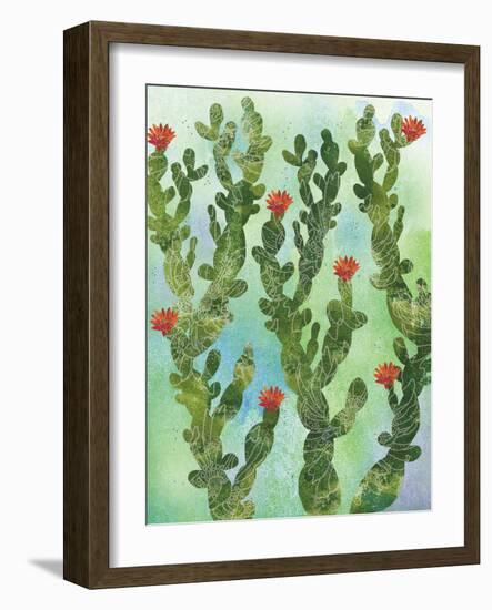 Cactus Vines-Bee Sturgis-Framed Art Print