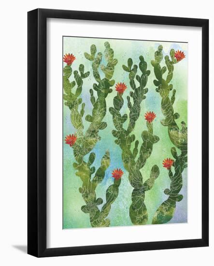 Cactus Vines-Bee Sturgis-Framed Art Print