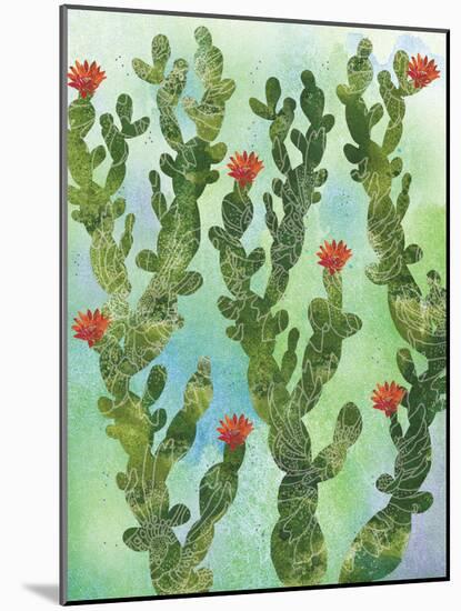 Cactus Vines-Bee Sturgis-Mounted Art Print