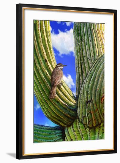 Cactus Wren-Chris Vest-Framed Premium Giclee Print