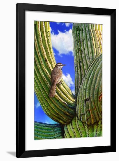 Cactus Wren-Chris Vest-Framed Premium Giclee Print