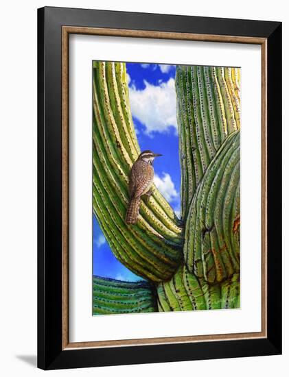 Cactus Wren-Chris Vest-Framed Art Print