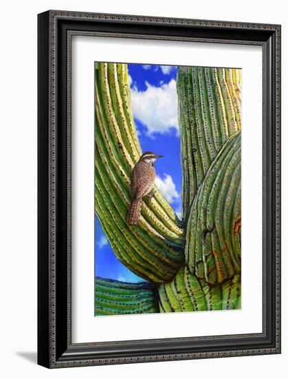 Cactus Wren-Chris Vest-Framed Art Print