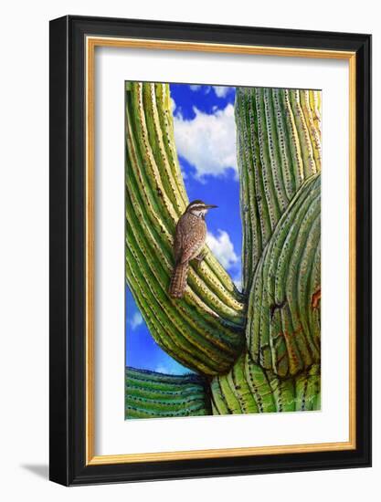 Cactus Wren-Chris Vest-Framed Art Print