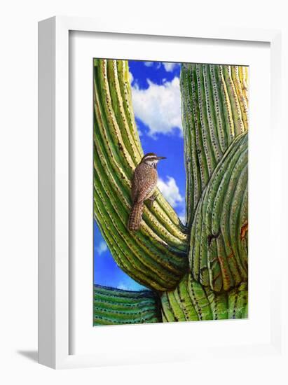 Cactus Wren-Chris Vest-Framed Art Print