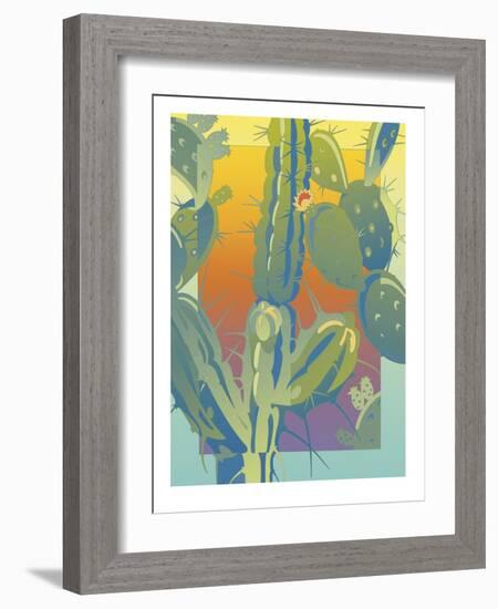 Cactus-David Chestnutt-Framed Giclee Print