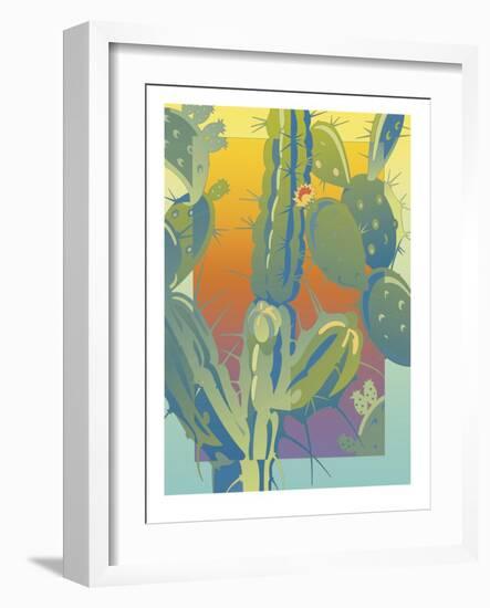 Cactus-David Chestnutt-Framed Giclee Print