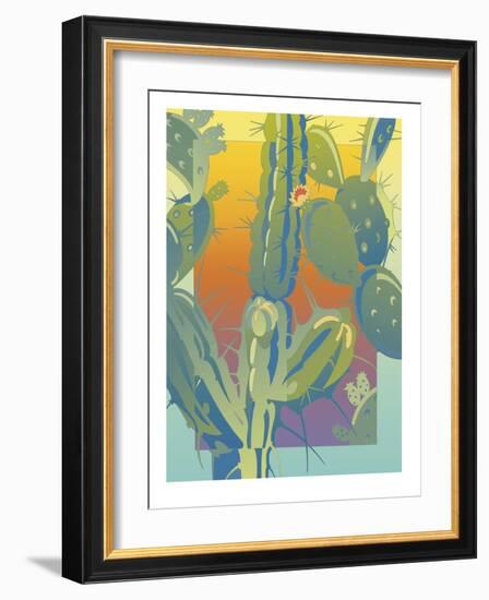 Cactus-David Chestnutt-Framed Giclee Print