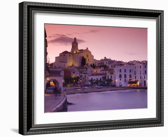 Cadaques, Esglesia De Santa Maria, Catalonia, Spain-Alan Copson-Framed Photographic Print