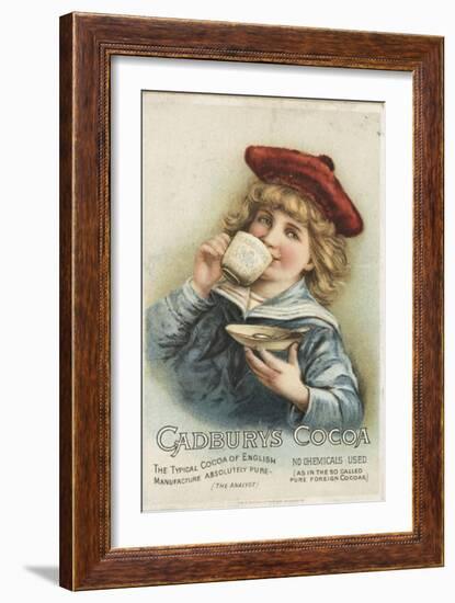 Cadbury's, Cocoa Drinking Chocolate, UK, 1890-null-Framed Giclee Print