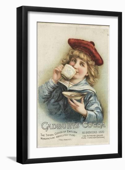 Cadbury's, Cocoa Drinking Chocolate, UK, 1890-null-Framed Giclee Print