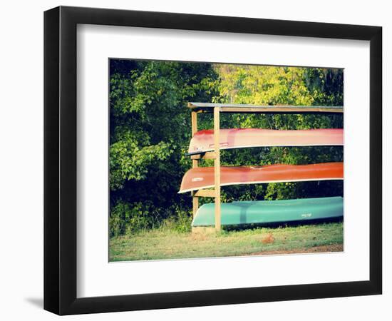 Caddo Canoes 1-Sonja Quintero-Framed Photographic Print