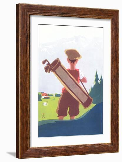 Caddy on Dourse in the Mountains-null-Framed Art Print