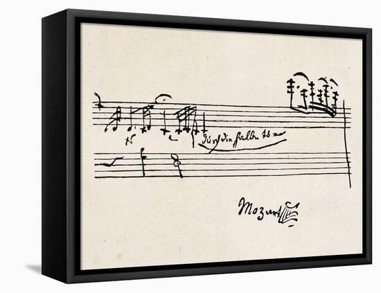 Cadenza, with Mozarts Signature-null-Framed Premier Image Canvas