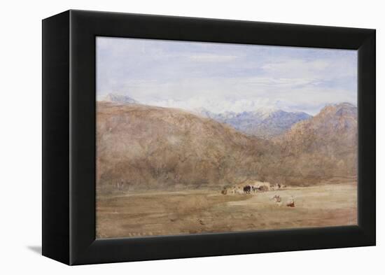 Cader Idris and Mynydd Moel from a Meadow on the Mawwdach Near Dolgellan, C.1840-David Cox-Framed Premier Image Canvas