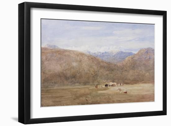 Cader Idris and Mynydd Moel from a Meadow on the Mawwdach Near Dolgellan, C.1840-David Cox-Framed Giclee Print