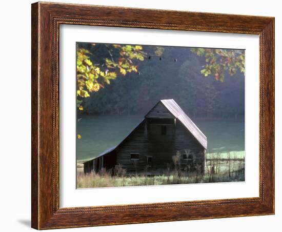 Cades Cove Barn-J.D. Mcfarlan-Framed Photographic Print