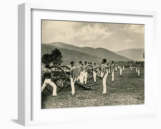 Cadets at Artillery Practice, US Military Academy, 1890s-null-Framed Giclee Print