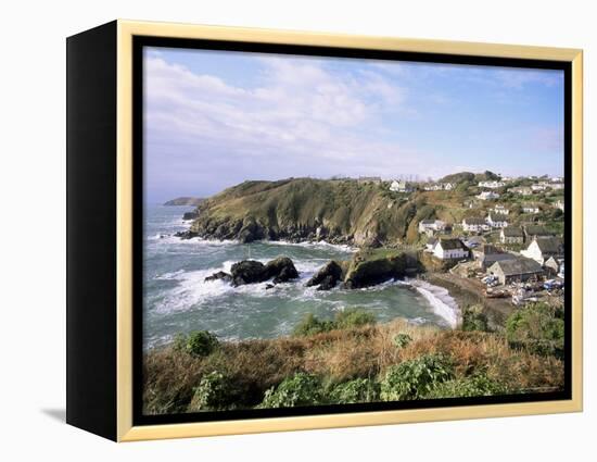 Cadgwith Harbour and Village, Cornwall, England, United Kingdom-Adam Woolfitt-Framed Premier Image Canvas