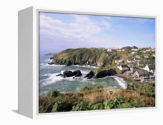 Cadgwith Harbour and Village, Cornwall, England, United Kingdom-Adam Woolfitt-Framed Premier Image Canvas