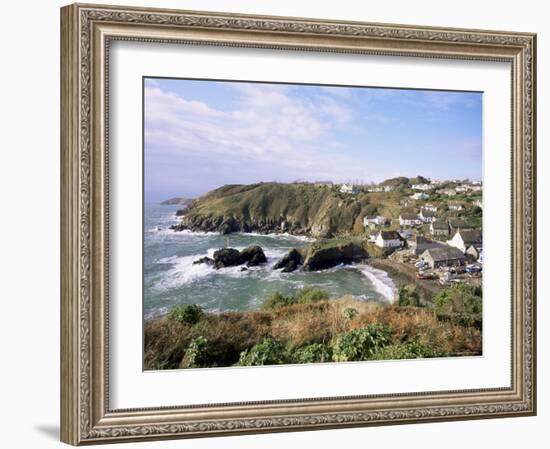 Cadgwith Harbour and Village, Cornwall, England, United Kingdom-Adam Woolfitt-Framed Photographic Print