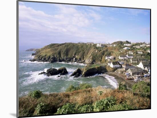 Cadgwith Harbour and Village, Cornwall, England, United Kingdom-Adam Woolfitt-Mounted Photographic Print