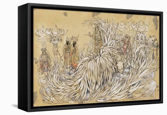 Cadijah 1910 New Orleans Float Designs-Jennie Wilde-Framed Premier Image Canvas