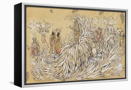 Cadijah 1910 New Orleans Float Designs-Jennie Wilde-Framed Premier Image Canvas