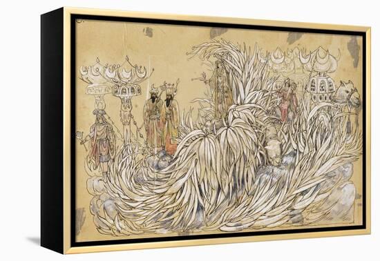 Cadijah 1910 New Orleans Float Designs-Jennie Wilde-Framed Premier Image Canvas