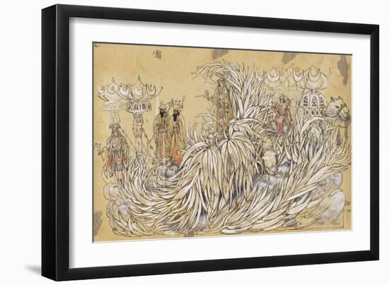 Cadijah 1910 New Orleans Float Designs-Jennie Wilde-Framed Giclee Print