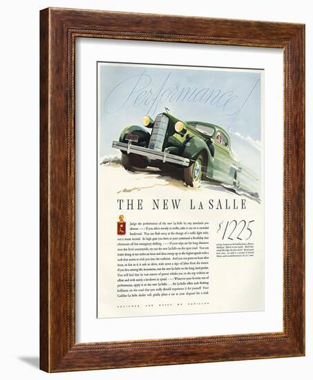 Cadillac 1935-null-Framed Art Print