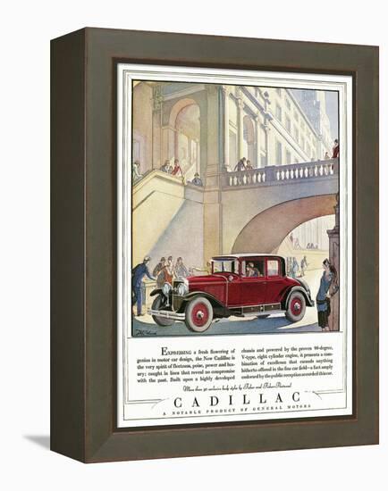 Cadillac Ad, 1928-J.M. Cleland-Framed Premier Image Canvas