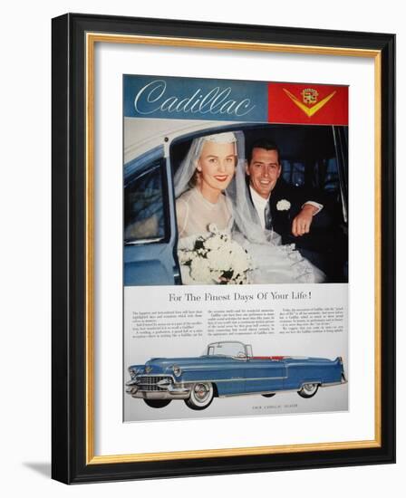 Cadillac Ad, 1955-null-Framed Giclee Print