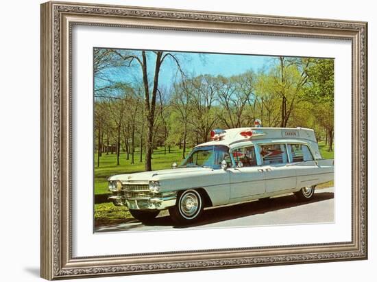 Cadillac Ambulance, Retro-null-Framed Art Print