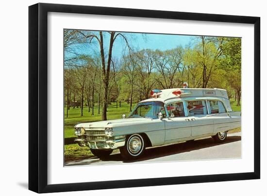 Cadillac Ambulance, Retro-null-Framed Art Print