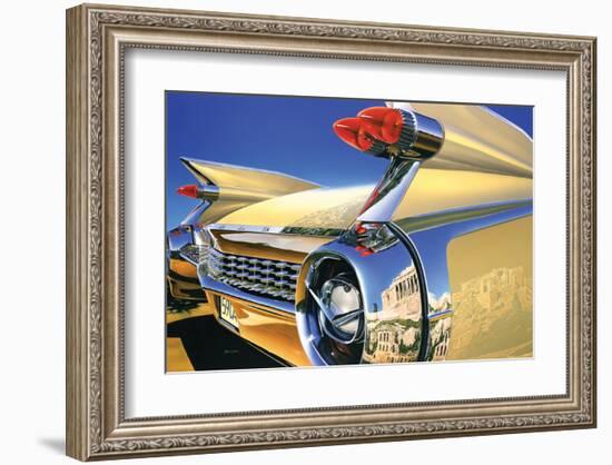 Cadillac Eldorado '59 in Athens-Graham Reynold-Framed Art Print