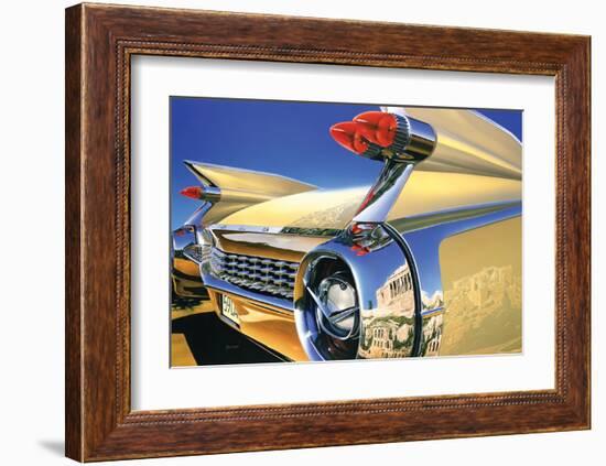 Cadillac Eldorado '59 in Athens-Graham Reynold-Framed Art Print