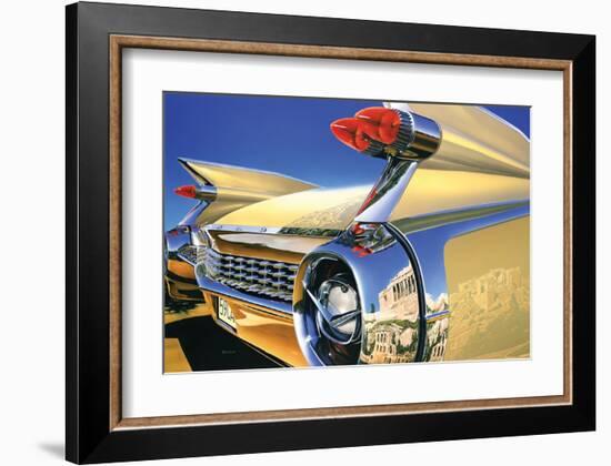 Cadillac Eldorado '59 in Athens-Graham Reynold-Framed Art Print