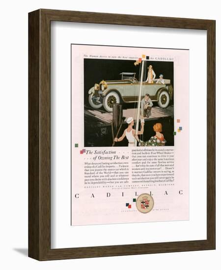 Cadillac, Magazine Advertisement, USA, 1925-null-Framed Giclee Print