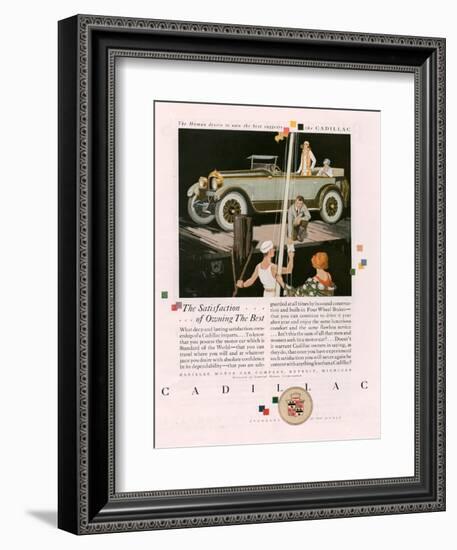 Cadillac, Magazine Advertisement, USA, 1925-null-Framed Giclee Print