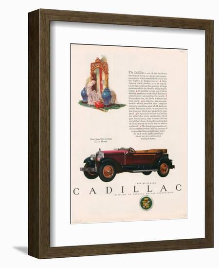 Cadillac, Magazine Advertisement, USA, 1927-null-Framed Giclee Print