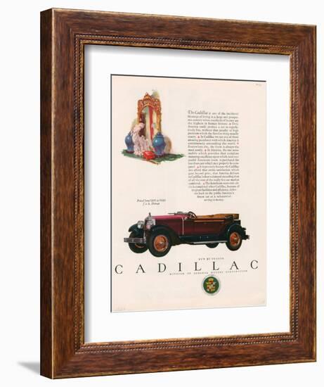 Cadillac, Magazine Advertisement, USA, 1927-null-Framed Giclee Print