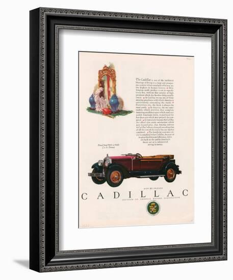 Cadillac, Magazine Advertisement, USA, 1927-null-Framed Giclee Print