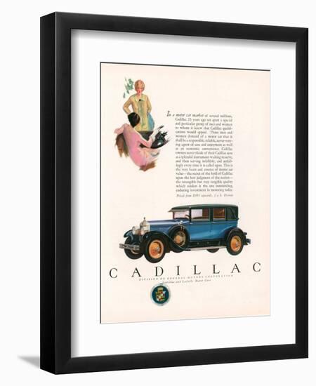 Cadillac, Magazine Advertisement, USA, 1927-null-Framed Giclee Print