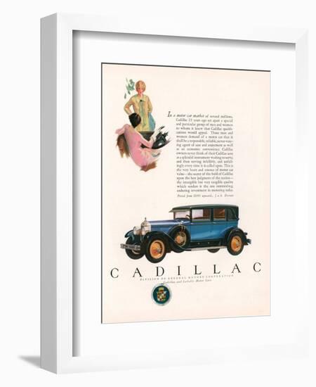 Cadillac, Magazine Advertisement, USA, 1927-null-Framed Giclee Print