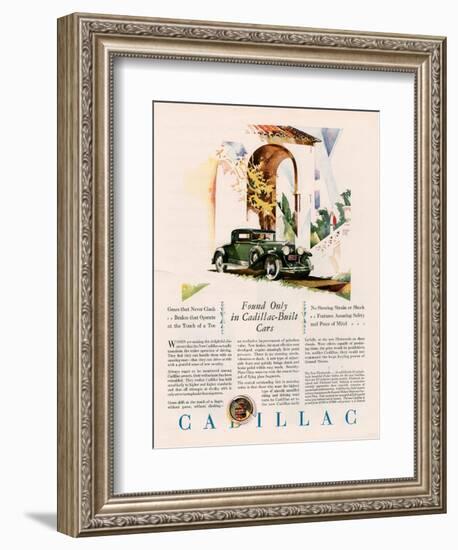 Cadillac, Magazine Advertisement, USA, 1928-null-Framed Giclee Print