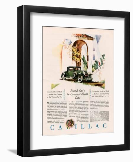 Cadillac, Magazine Advertisement, USA, 1928-null-Framed Giclee Print