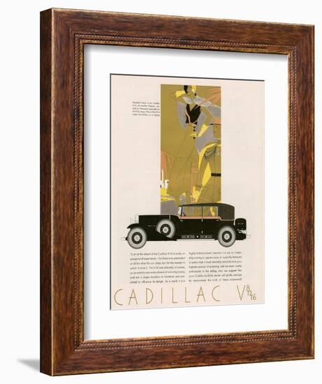 Cadillac, Magazine Advertisement, USA, 1931-null-Framed Giclee Print