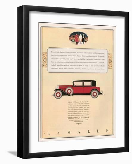 Cadillac, Magazine Advertisement, USA, 1931-null-Framed Giclee Print